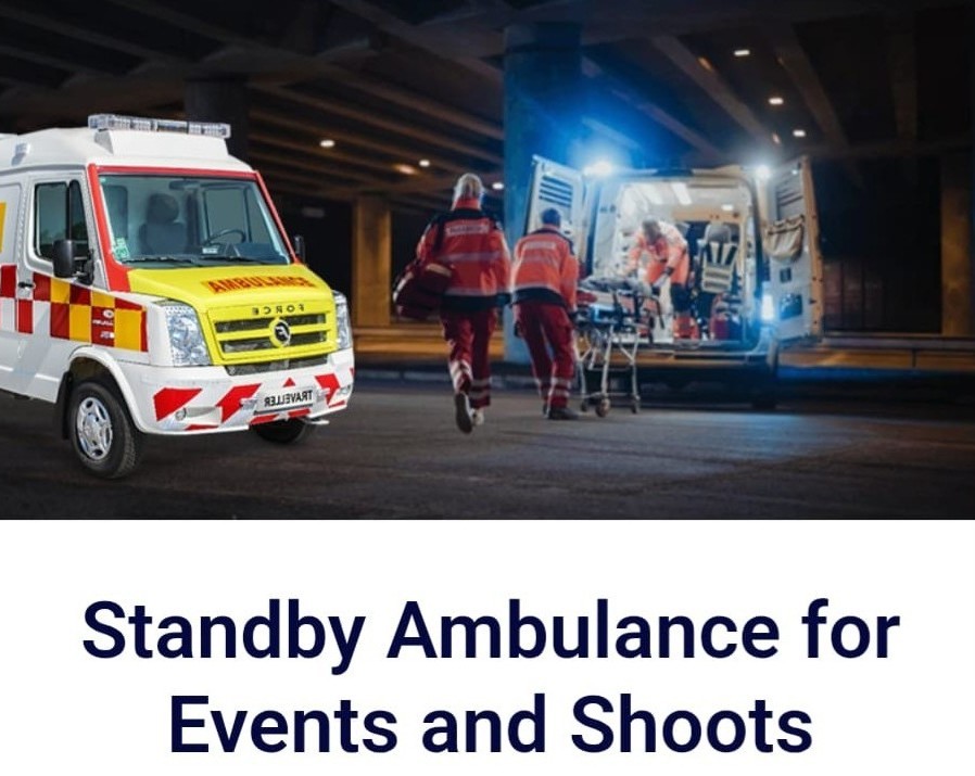 Standby Ambulance for Events and Shoots